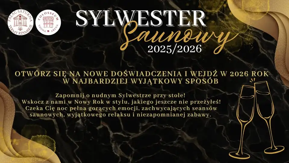 Sylwester Saunowy 2025/2026 Obrazek promujący wydarzenie