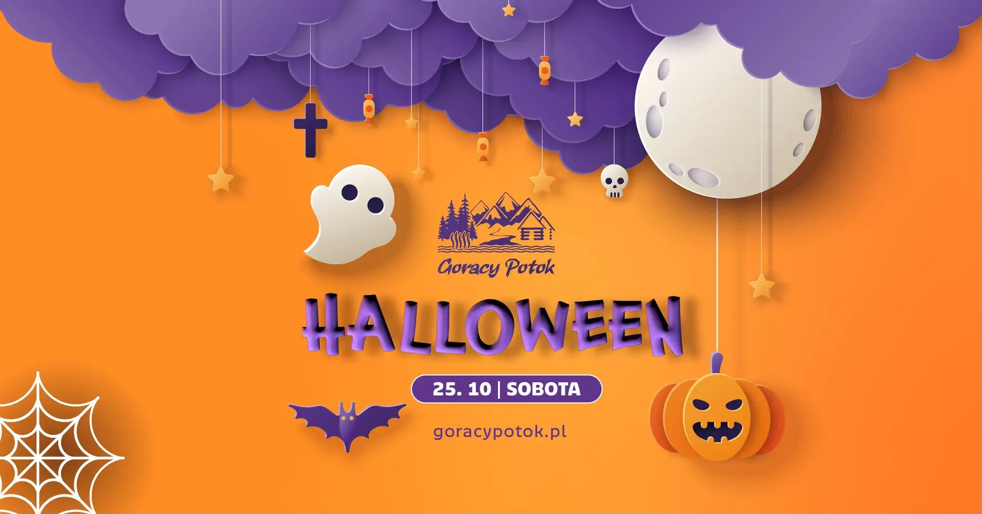 Halloween w Termach Gorący Potok Obrazek promujący wydarzenie