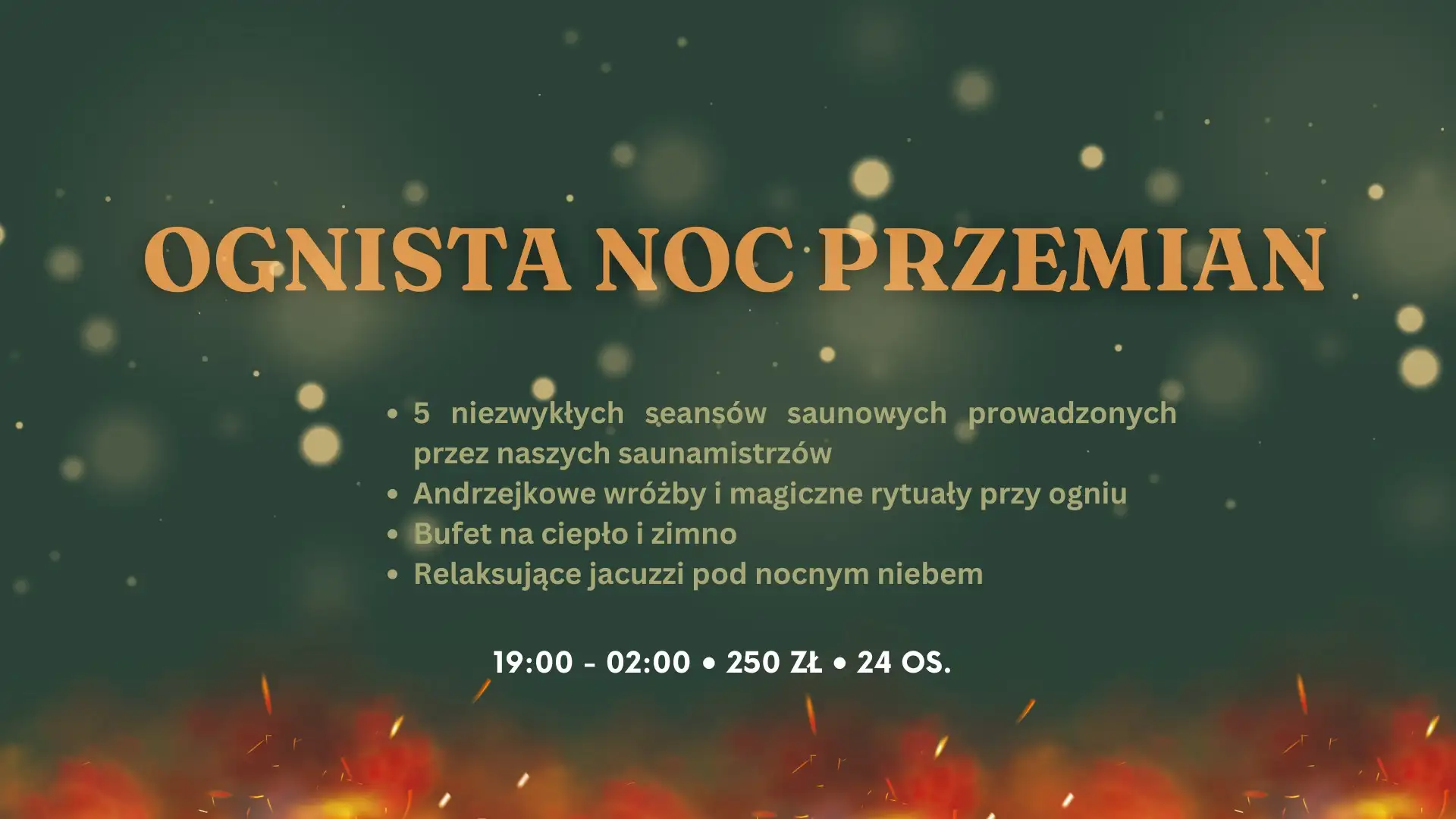 OGNISTA NOC PRZEMIAN Obrazek promujący wydarzenie