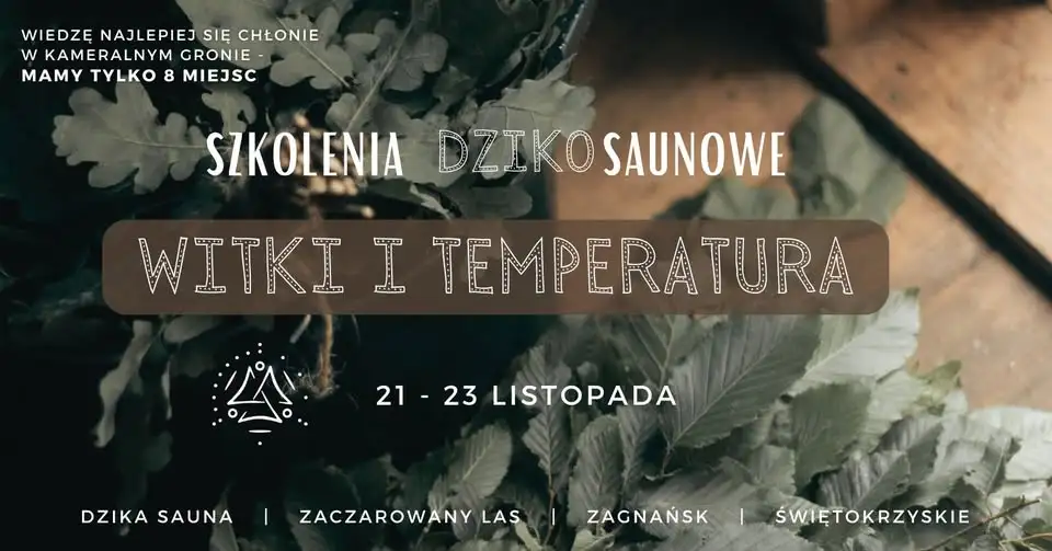 Szkolenia DzikoSaunowe - Witki i temperatura. Poziom 1. Obrazek promujący wydarzenie