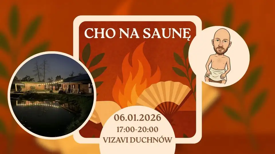 Wieczór saunowy dla ciała i dla ucha 🔥👂 Obrazek promujący wydarzenie