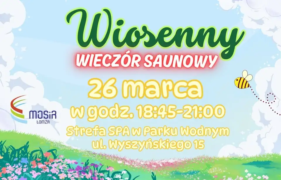 Wiosenny Wieczór Saunowy Obrazek promujący wydarzenie