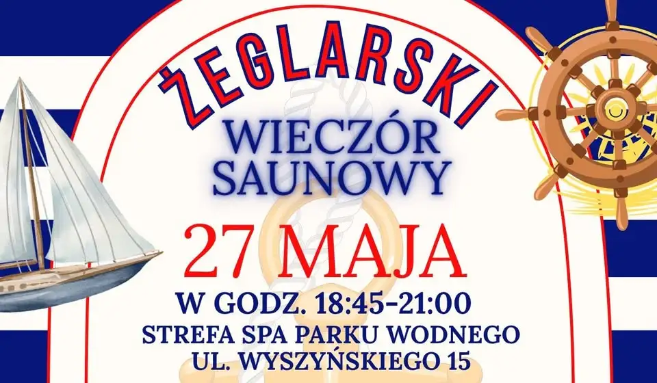 Żeglarski Wieczór Saunowy Obrazek promujący wydarzenie