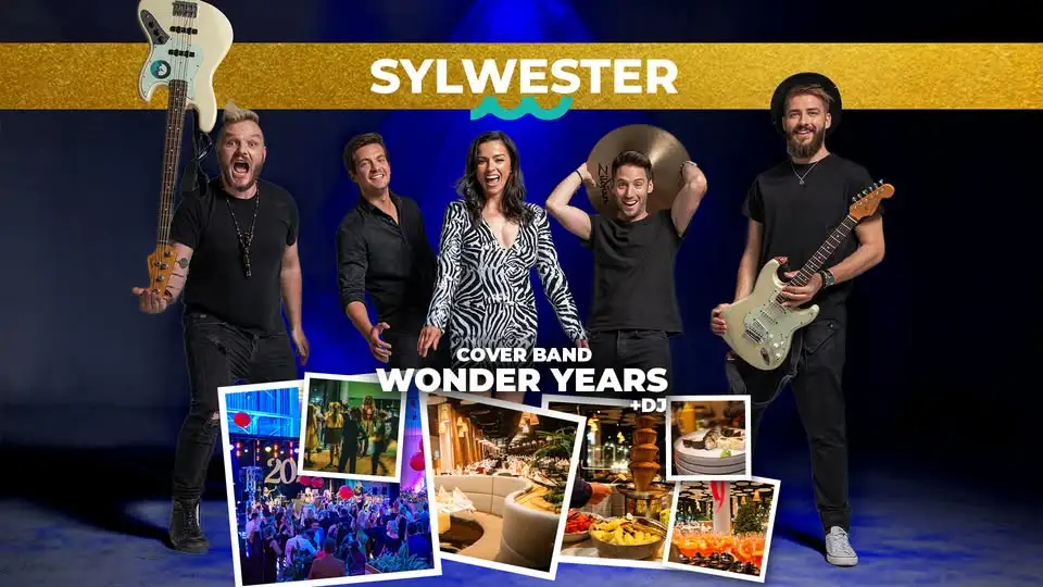 Najlepszy SYLWESTER nad polskim morzem! Koncert na żywo: WONDER YEARS Cover Band Obrazek promujący wydarzenie