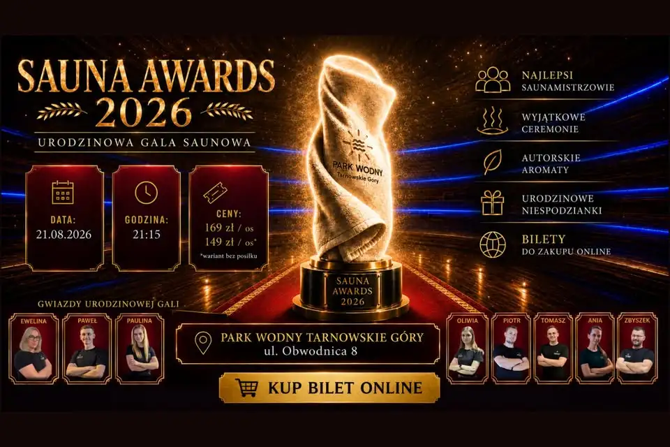 Sauna Awards 2026 – Urodzinowa Gala (NOC) Saunowa Obrazek promujący wydarzenie