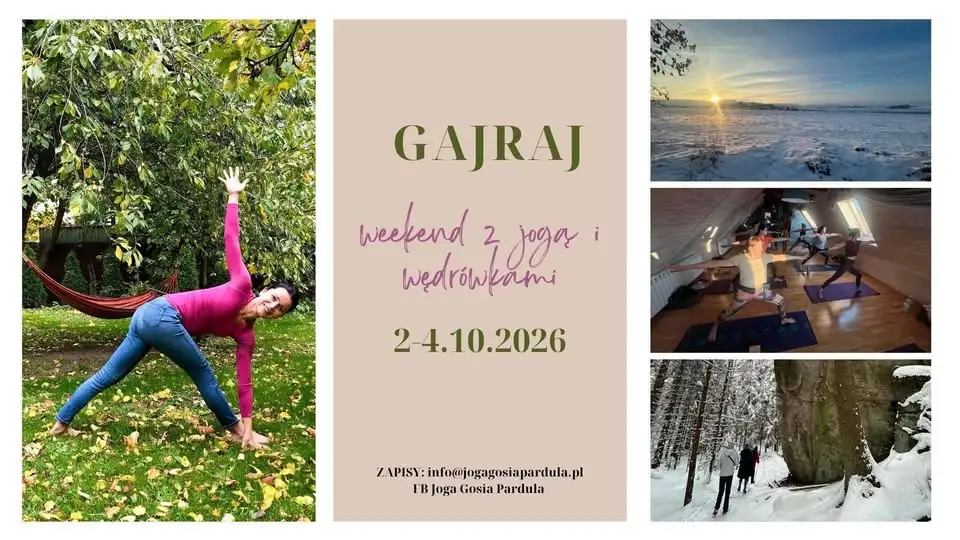 2-4.10.2026 Weekend z jogą i wędrówkami Obrazek promujący wydarzenie